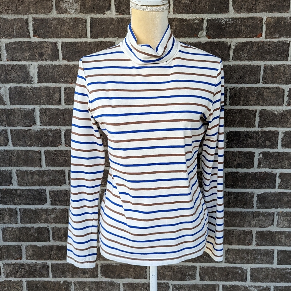 St. James for J. Crew Striped Turtleneck Top *Rare